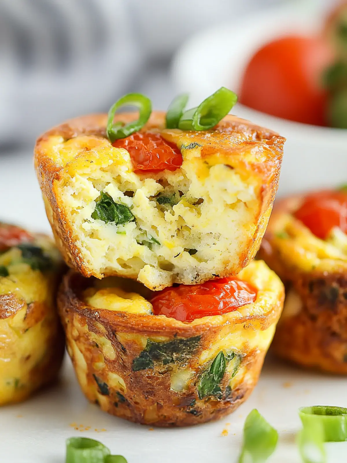 High-Protein Vegetarian Healthy Egg Muffins for Quick Breakfast 2 High-Protein Vegetarian Healthy Egg Muffins