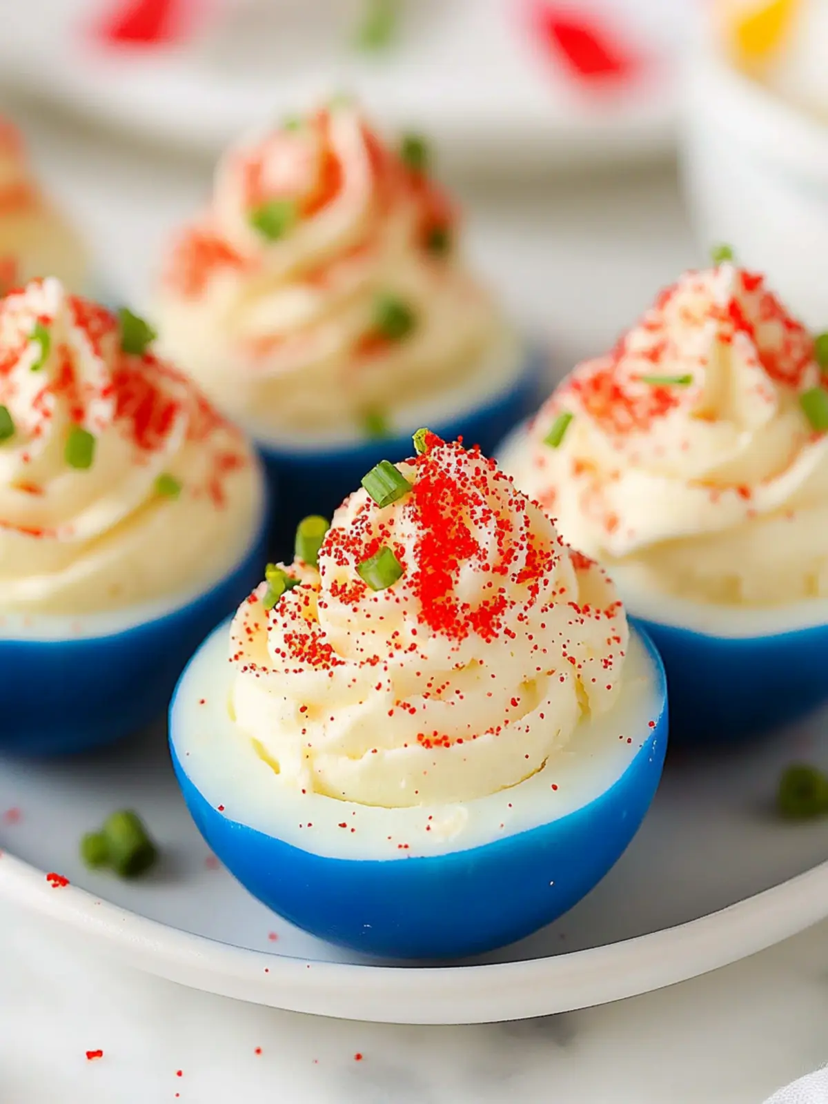 4th of July Red White and Blue Deviled Eggs to Wow Guests 5 4th of July Red White and Blue Deviled Eggs