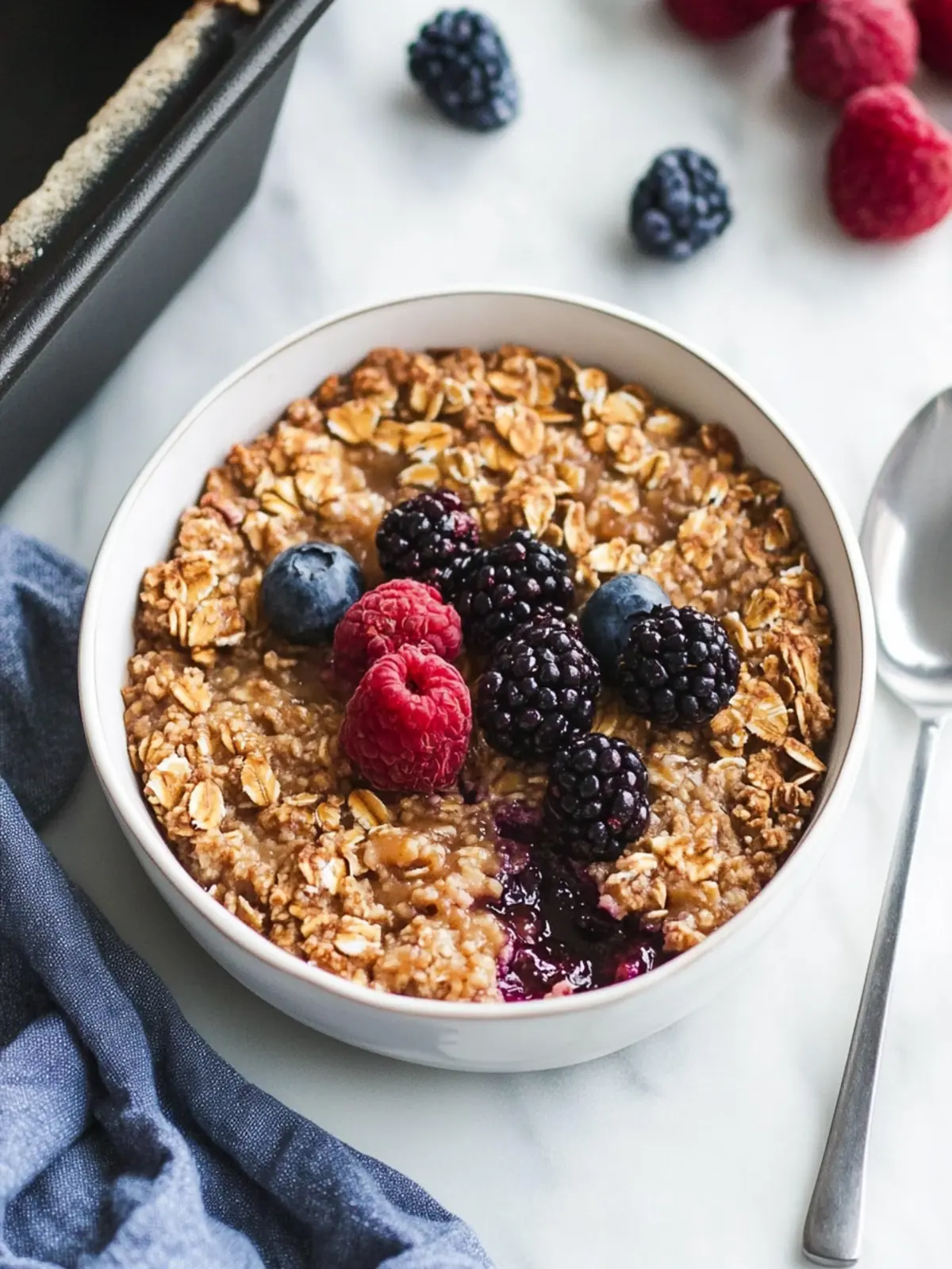 Delicious Wholesome Baked Oatmeal with Applesauce (Vegan) 4 Wholesome Baked Oatmeal with Applesauce (Vegan)