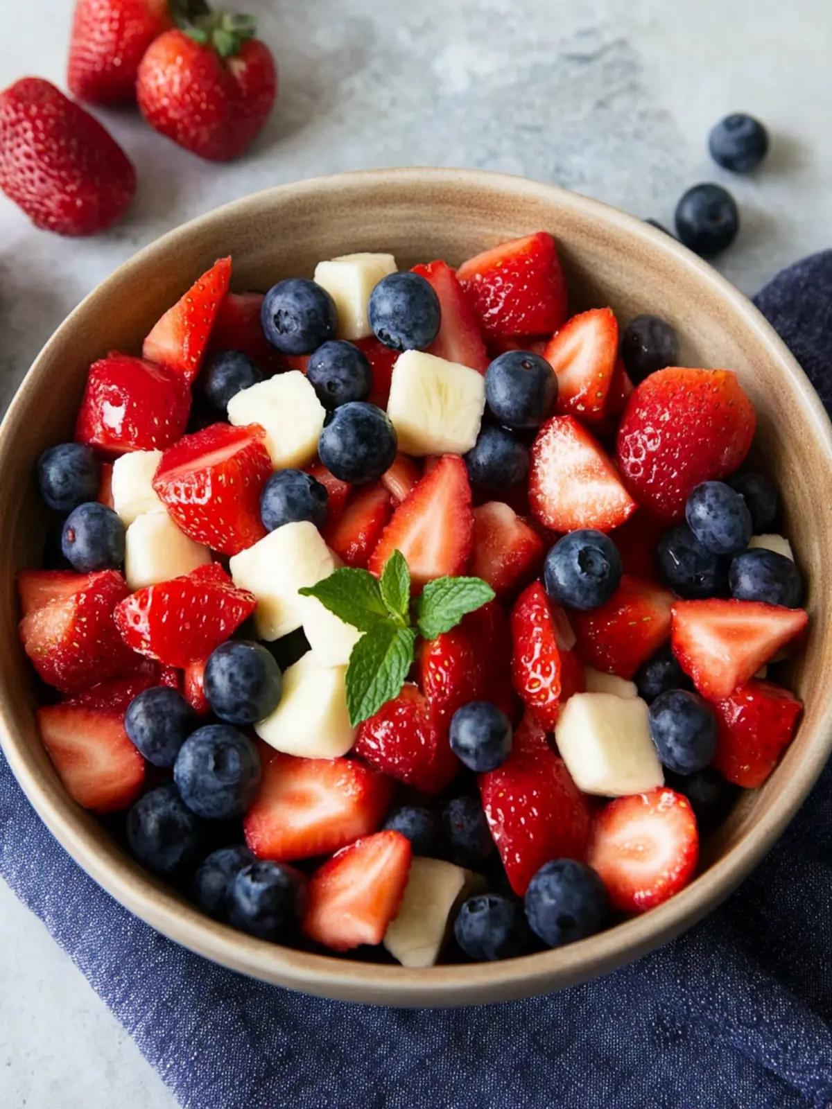 4th of July Simple Red White and Blue Fruit Salad Delight 3 4th of July Simple Red White and Blue Fruit Salad