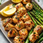 Lazy Summer Protein Dinners: Garlic Butter Chicken Bites Delight 8 Lazy Summer Protein Dinners Garlic Butter Chicken Bites with Asparagus