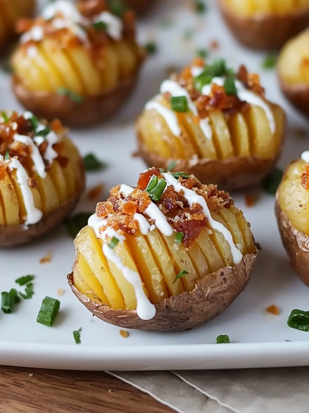 Crispy Loaded Hasselback Potato Bites for Ultimate Comfort Food 3 Crispy Loaded Hasselback Potato Bites