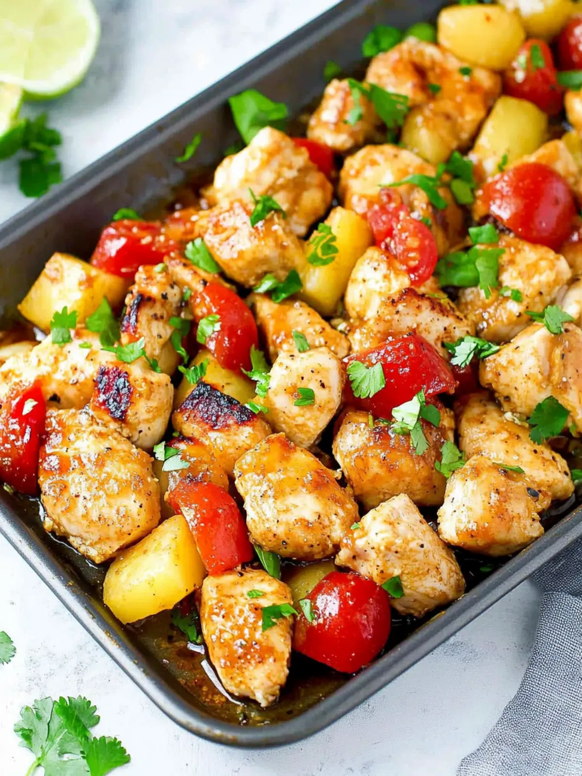 High Protein Hawaiian Chicken Sheet Pan for Flavorful Meals 2 High Protein Hawaiian Chicken Sheet Pan