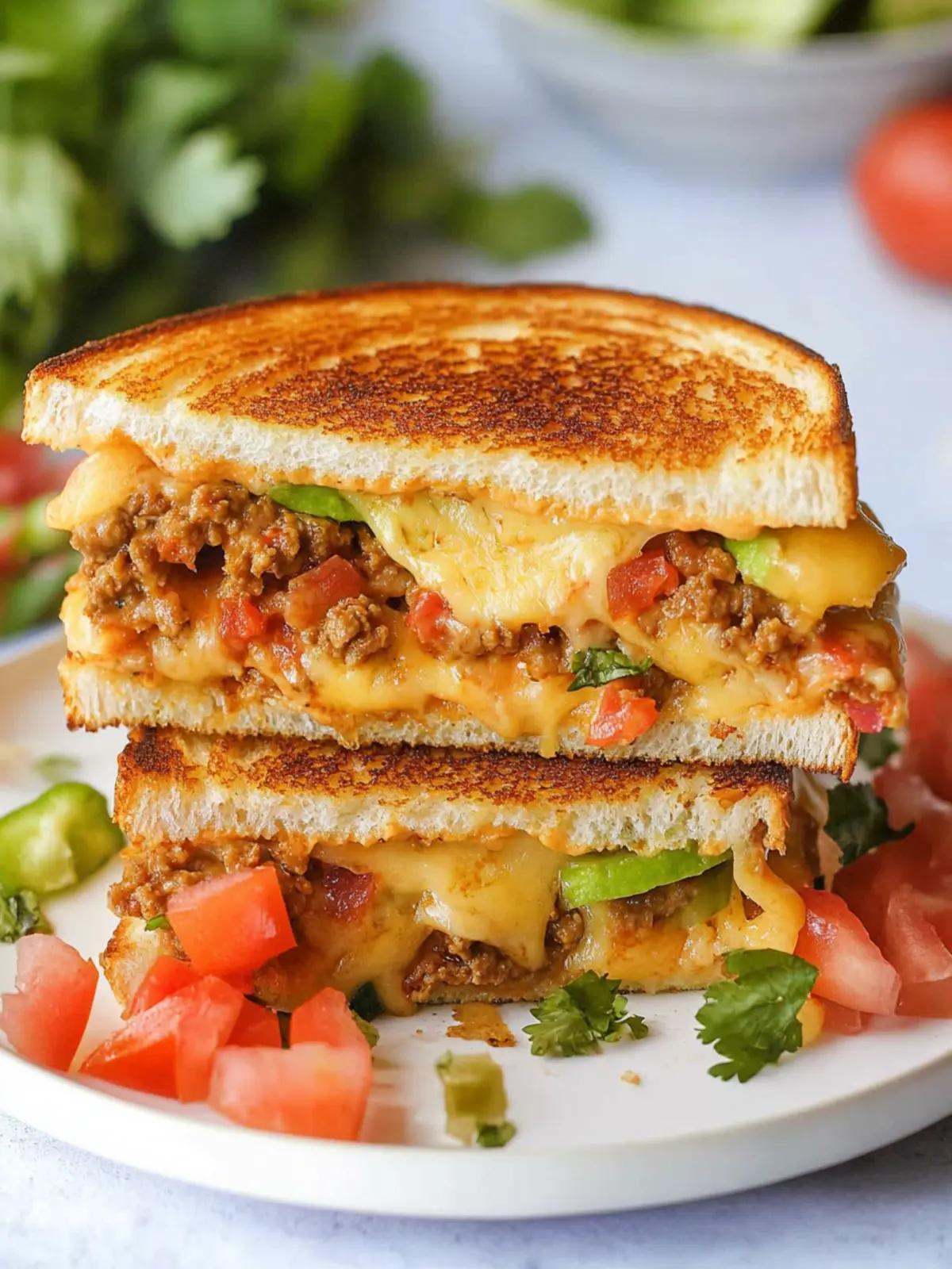 Taco Grilled Cheese Sandwich: A Cheesy Twist on Tacos 3 Taco Grilled Cheese Sandwich