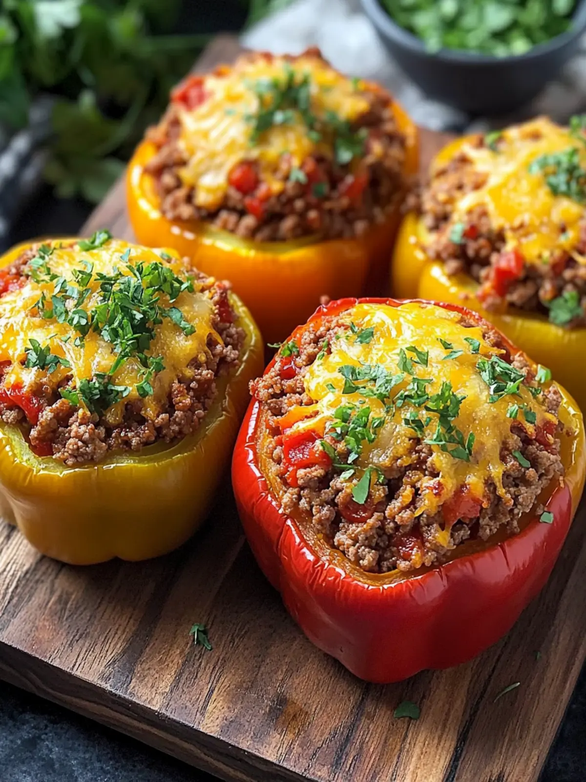Easy Ground Beef Stuffed Bell Peppers for a Family Feast 4 Easy Ground Beef Stuffed Bell Peppers