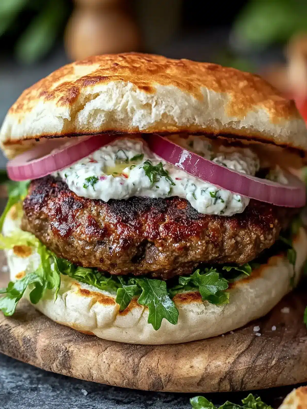 Savory Easy Lebanese Kafta Burger Recipe with Creamy Garlic Toum 2 Easy Lebanese Kafta Burger Recipe with Creamy Garlic Toum and Pita for Perfect Homemade Meal