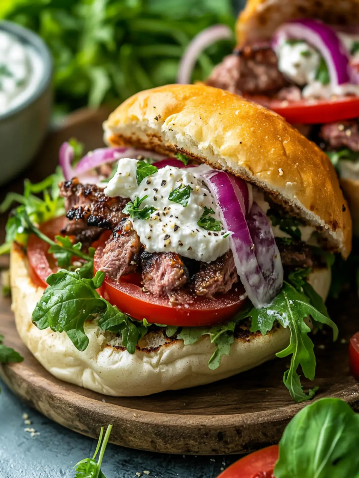 Savory Greek Lamb Burgers Packed with Flavorful Freshness 4 Greek Lamb Burgers