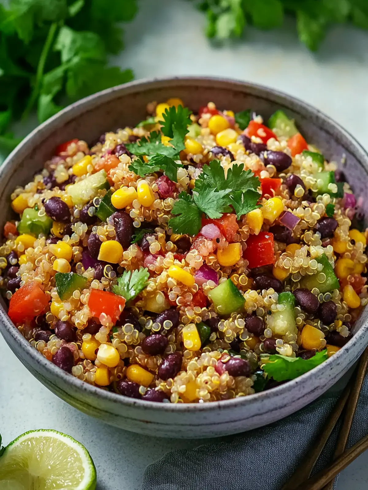 Delicious Cardiac Diet Black Bean, Corn, and Quinoa Salad 5 cardiac diet Black Bean, Corn, and Quinoa Salad