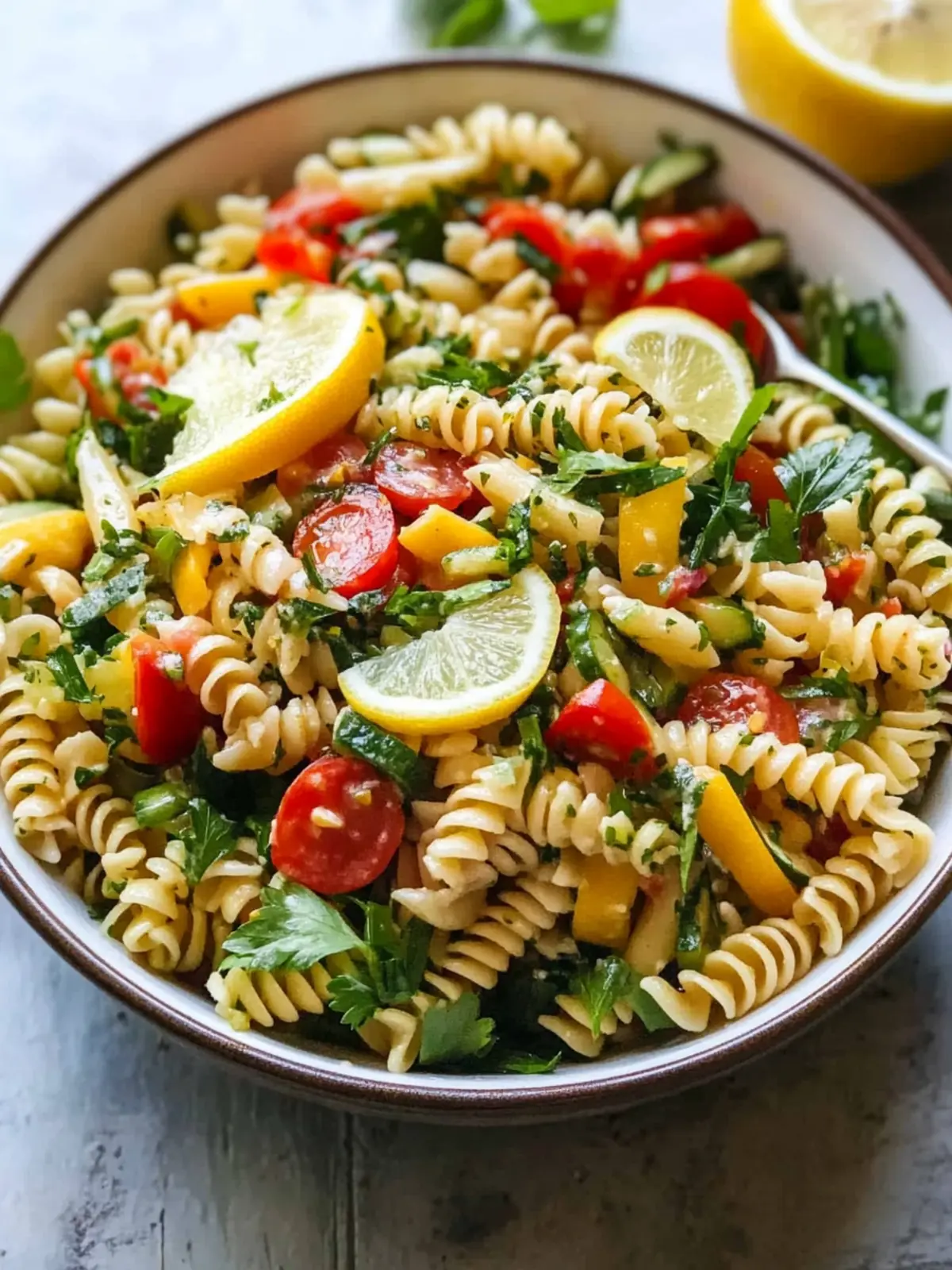 Healthy Summer Potluck Pasta Salad with Lemon Vinaigrette Delight 3 Healthy Summer Potluck Pasta Salad with Lemon Vinaigrette