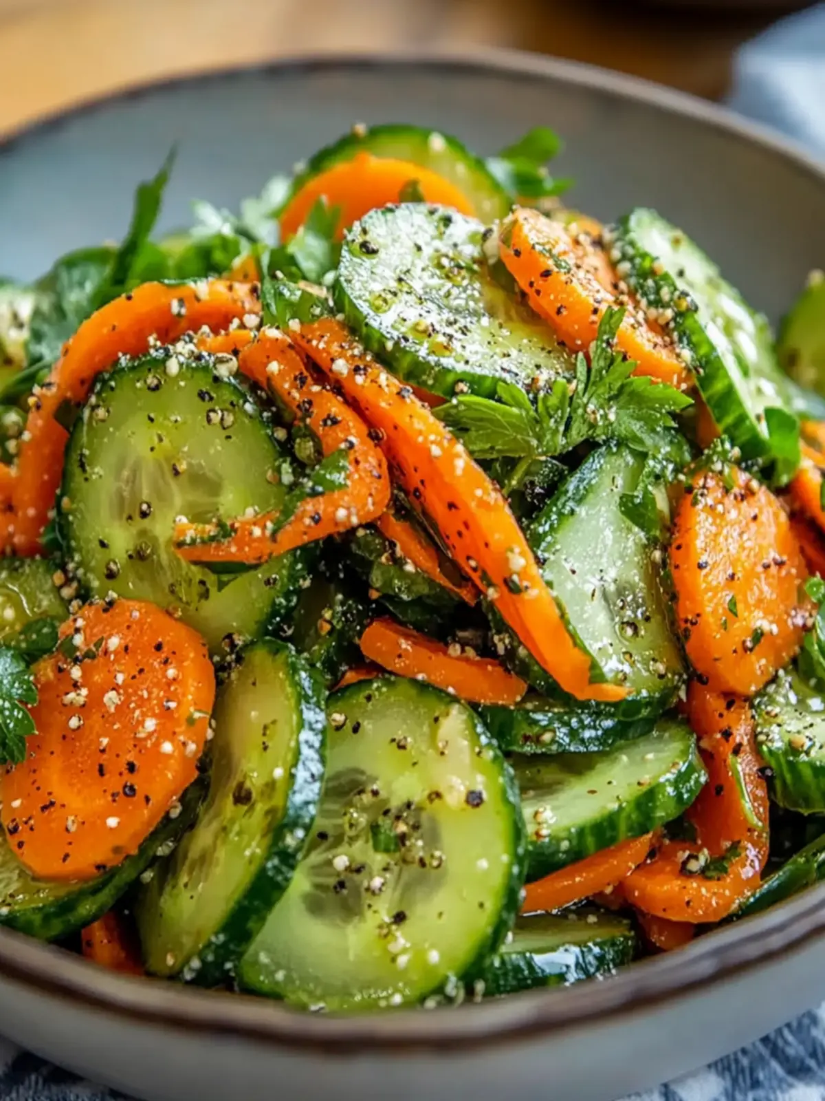 Crisp Cucumber Carrot Salad Recipe: Refreshing & Healthy Delight 2 Cucumber Carrot Salad Recipe