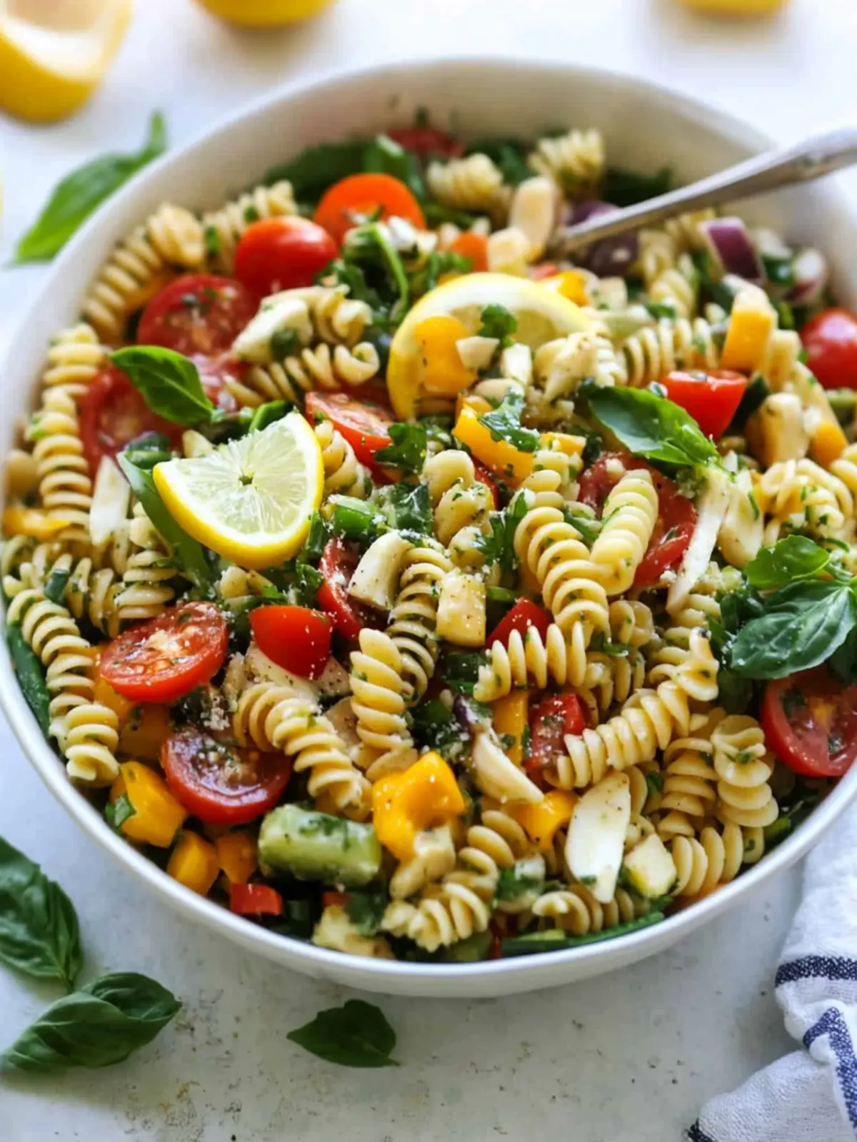 Healthy Summer Potluck Pasta Salad with Lemon Vinaigrette Delight 2 Healthy Summer Potluck Pasta Salad with Lemon Vinaigrette