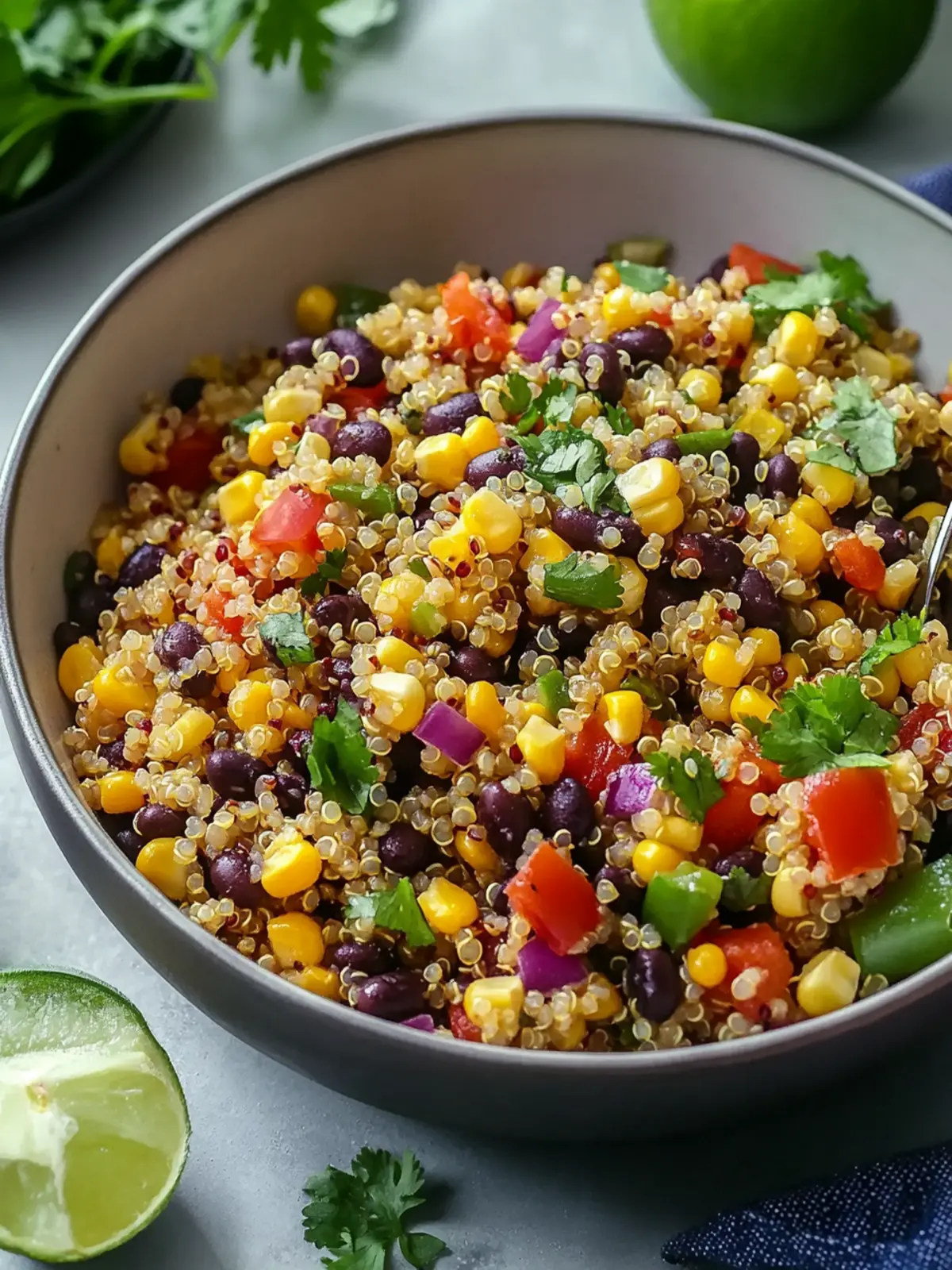 Delicious Cardiac Diet Black Bean, Corn, and Quinoa Salad 2 cardiac diet Black Bean, Corn, and Quinoa Salad
