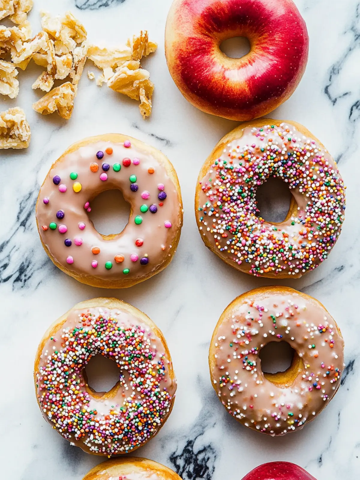 Delicious Healthy Desserts: Easy Donut Apples to Savor 5 Healthy Desserts Donut Apples