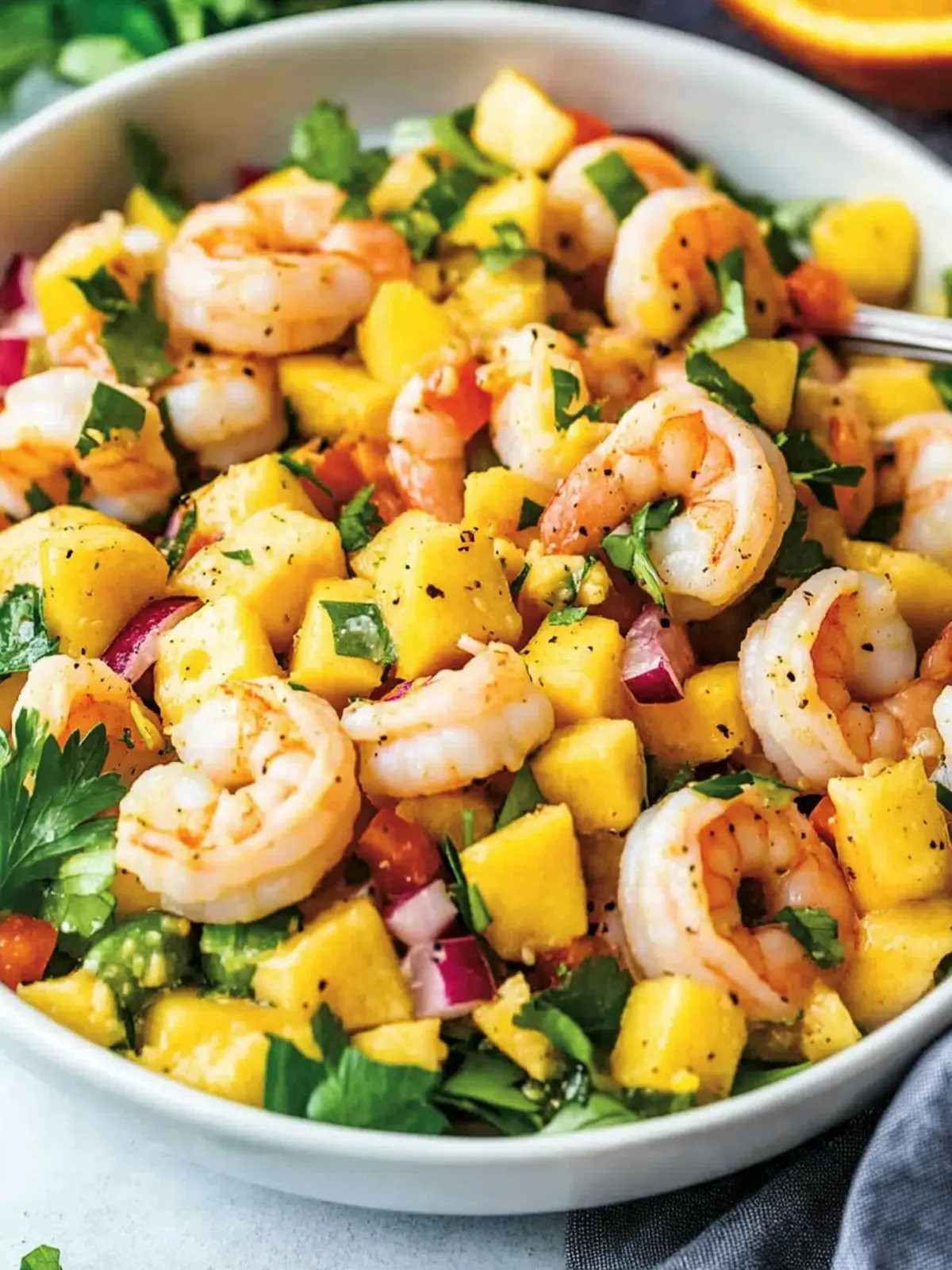 High Protein Meals: Refreshing Mango Shrimp Salad Recipe 5 High Protein Meals Mango Shrimp Salad Recipe