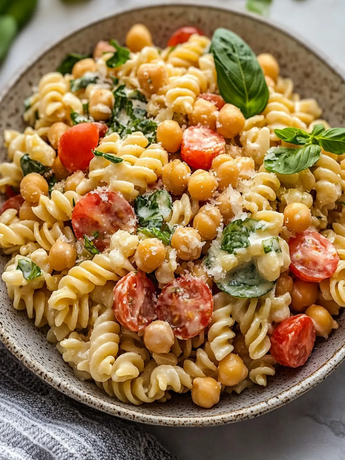 Chickpea Pasta Salad with Creamy Tahini Dressing Delight 4 Chickpea Pasta Salad with Creamy Tahini Dressing