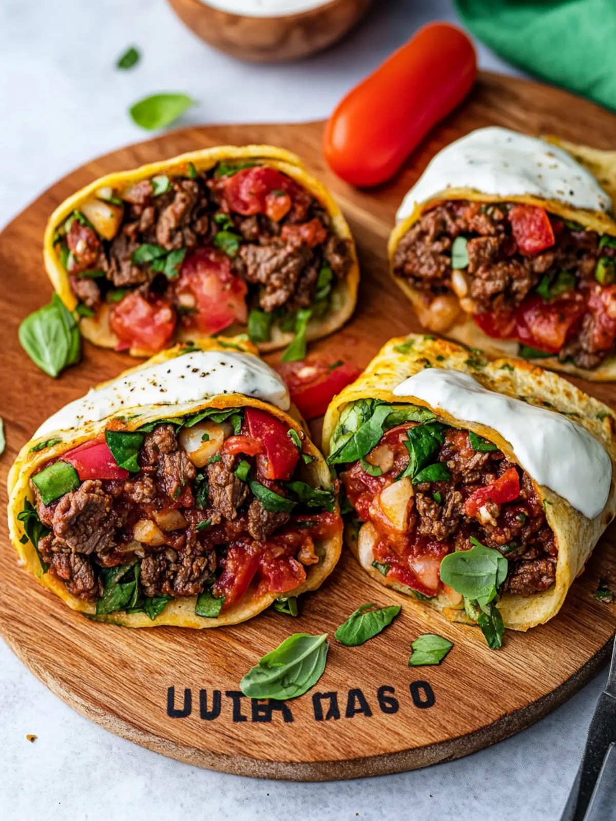 Savory ULTRA KETO Beef Marinara Smash Wraps You’ll Crave 3 ULTRA KETO beef marinara smash wraps