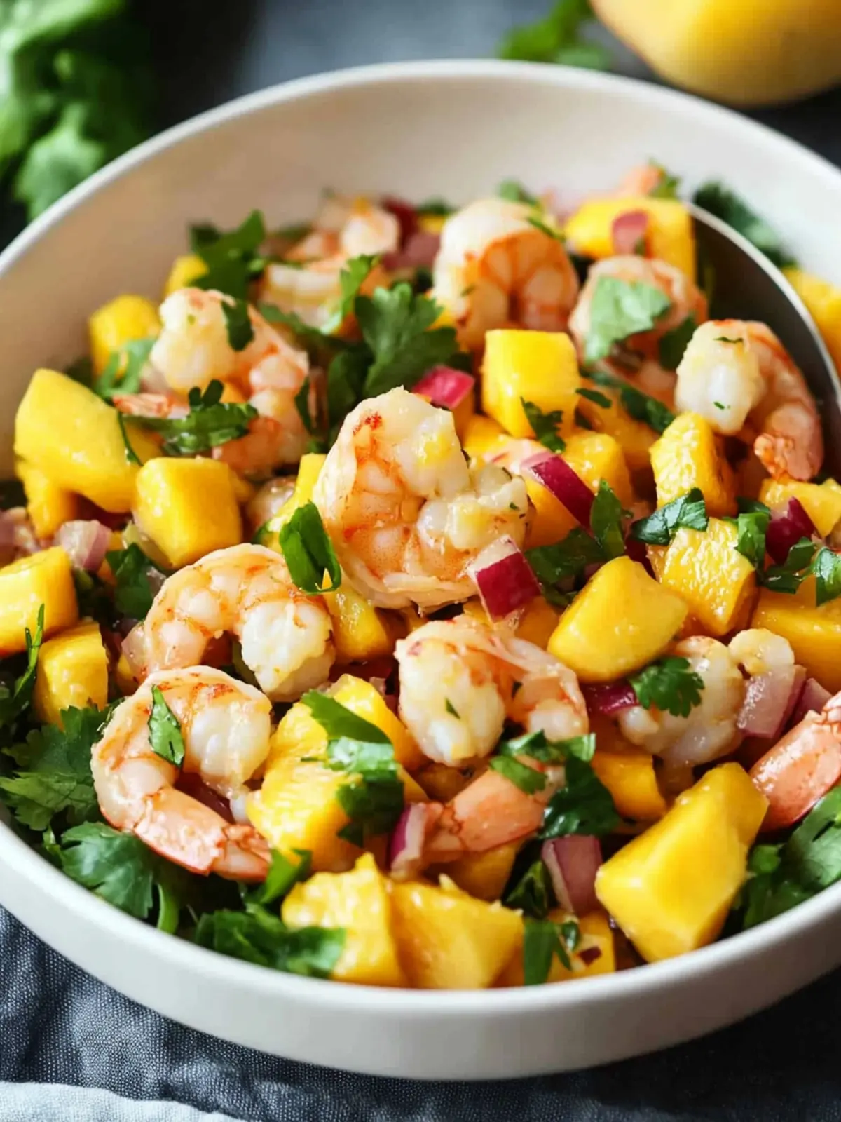 High Protein Meals: Refreshing Mango Shrimp Salad Recipe 3 High Protein Meals Mango Shrimp Salad Recipe