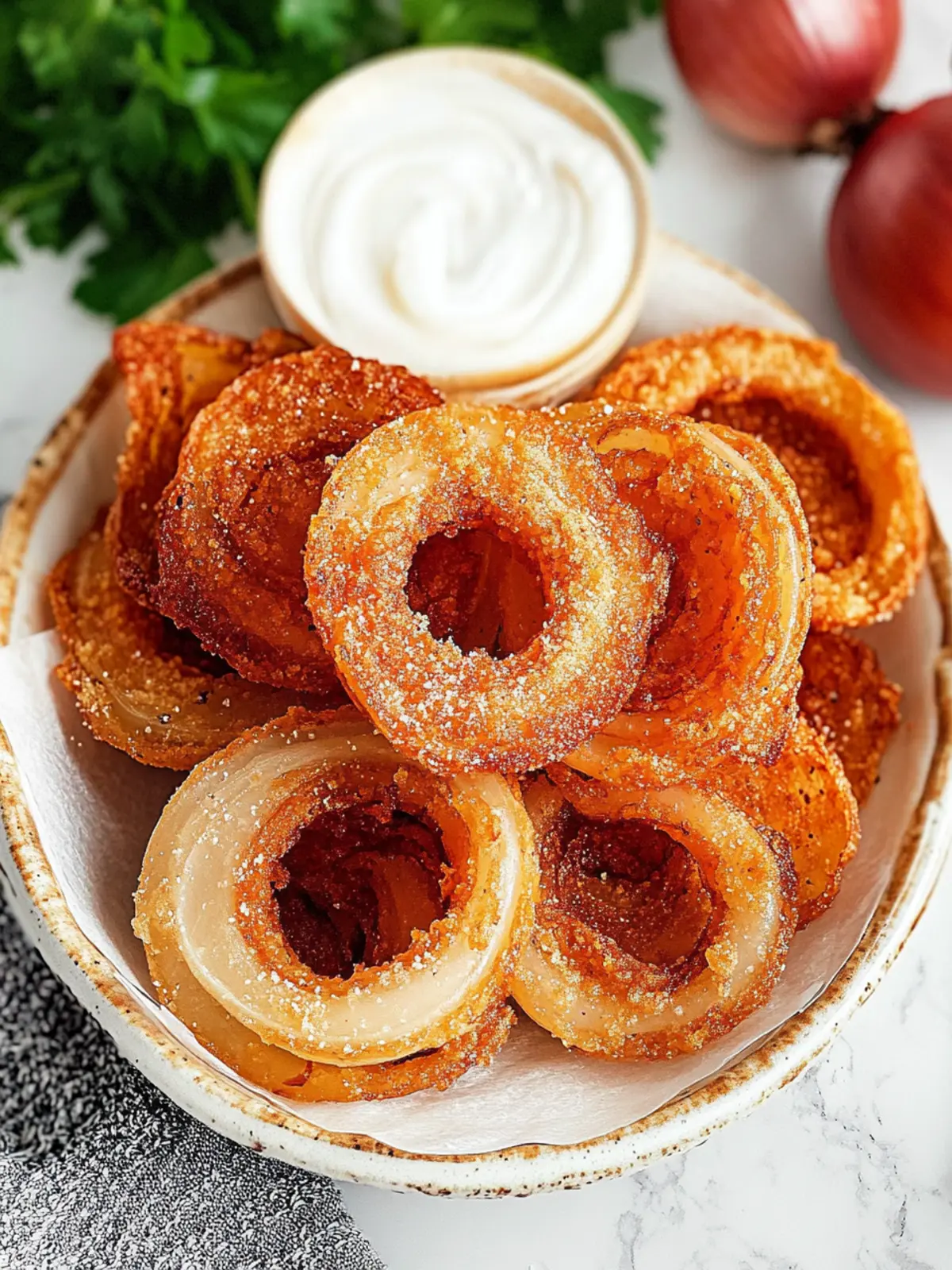 Crispy Viral Onion Ring Chips with Parmesan Magic 4 Viral Onion Ring Chips