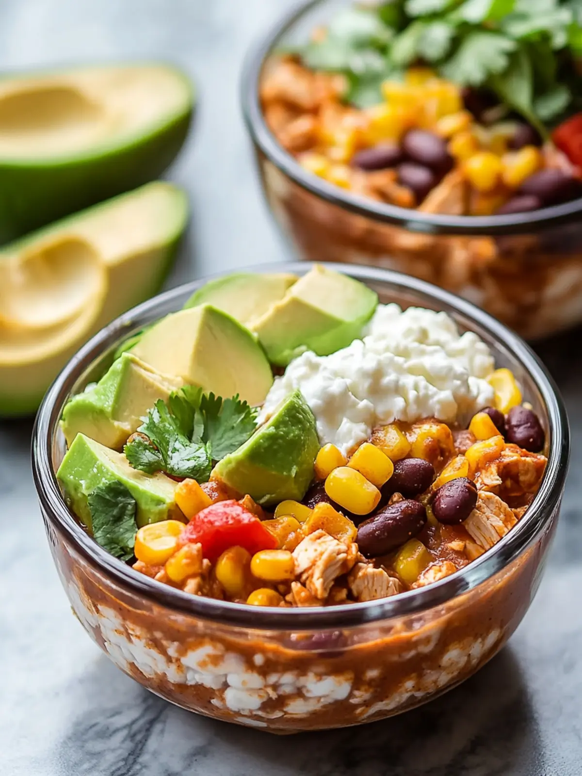 Easy Chicken Cottage Cheese Enchilada Bowls for Quick Delight 2 Easy Chicken Cottage Cheese Enchilada Bowls