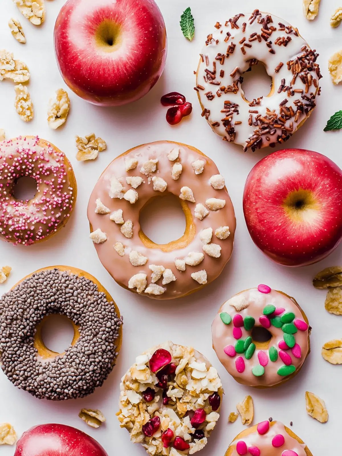 Delicious Healthy Desserts: Easy Donut Apples to Savor 2 Healthy Desserts Donut Apples