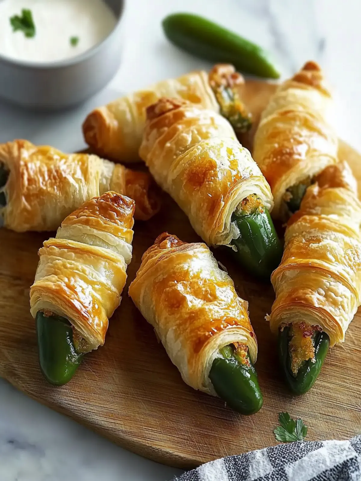 Crispy Puff Pastry Jalapeño Poppers for Epic Snack Joy 2 Crispy Puff Pastry Jalapeño Poppers