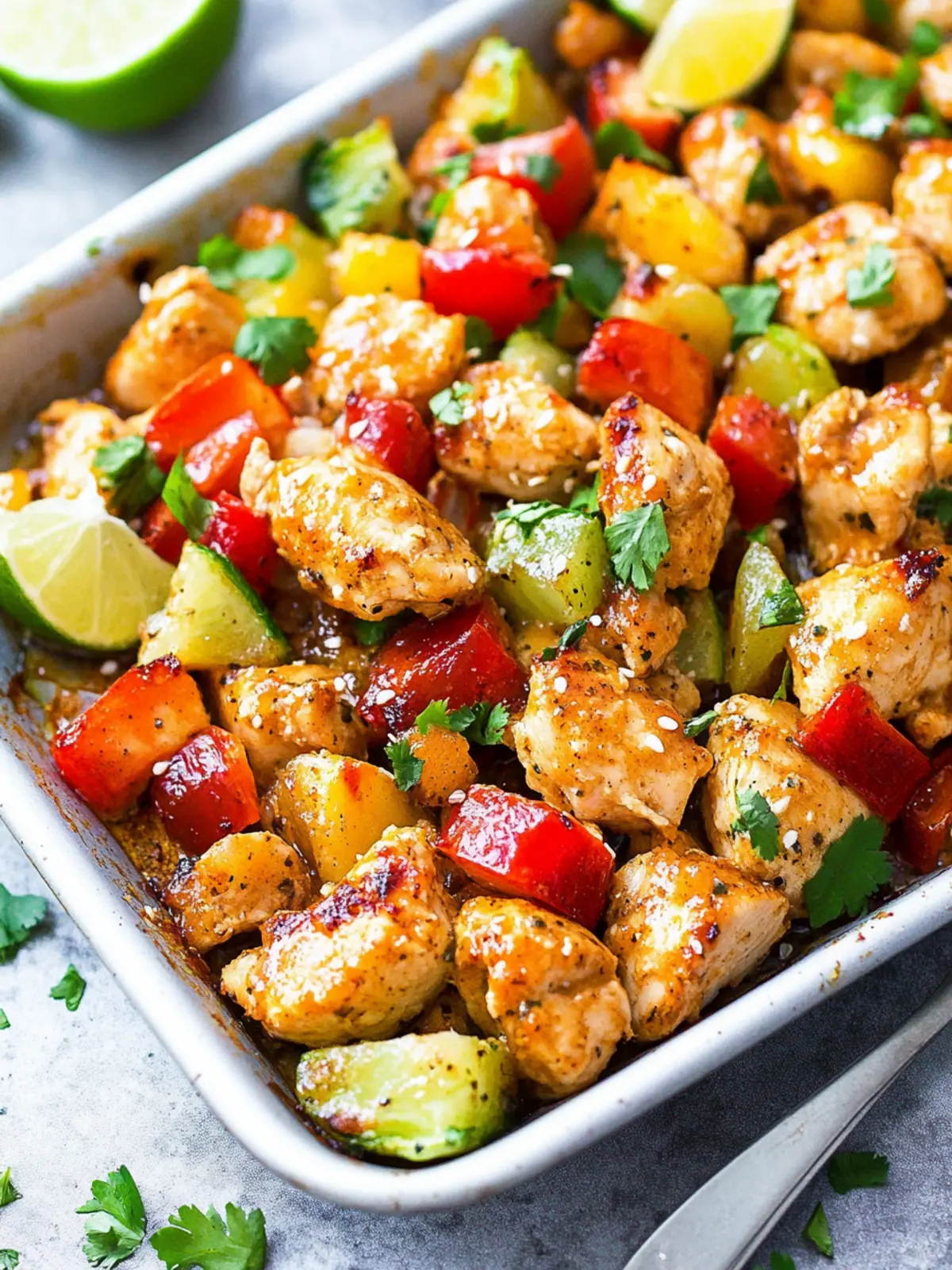 High Protein Hawaiian Chicken Sheet Pan for Flavorful Meals 4 High Protein Hawaiian Chicken Sheet Pan