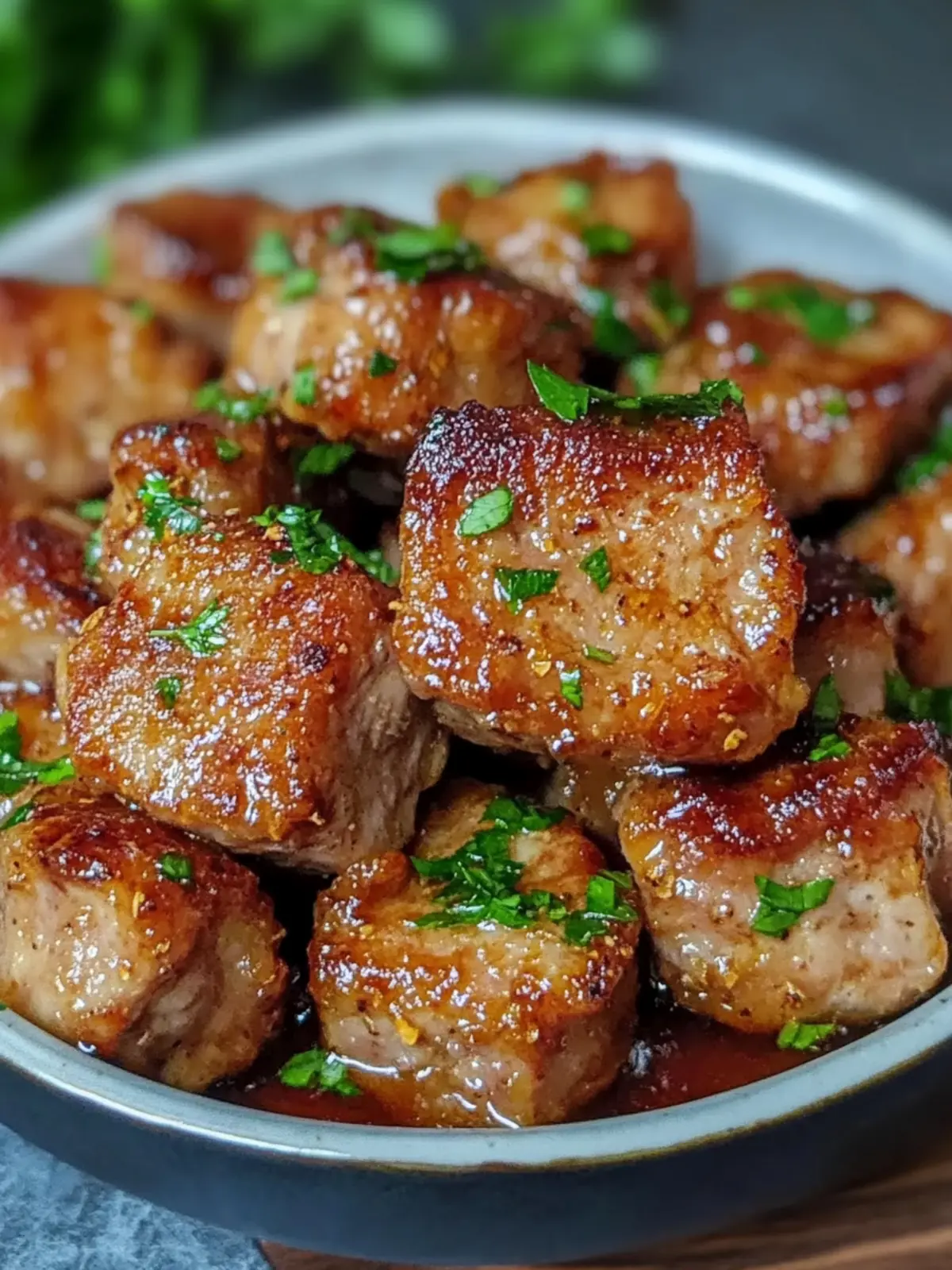 Irresistible Garlic Butter Pork Bites Recipe in Just 20 Minutes 3 Garlic Butter Pork Bites Recipe