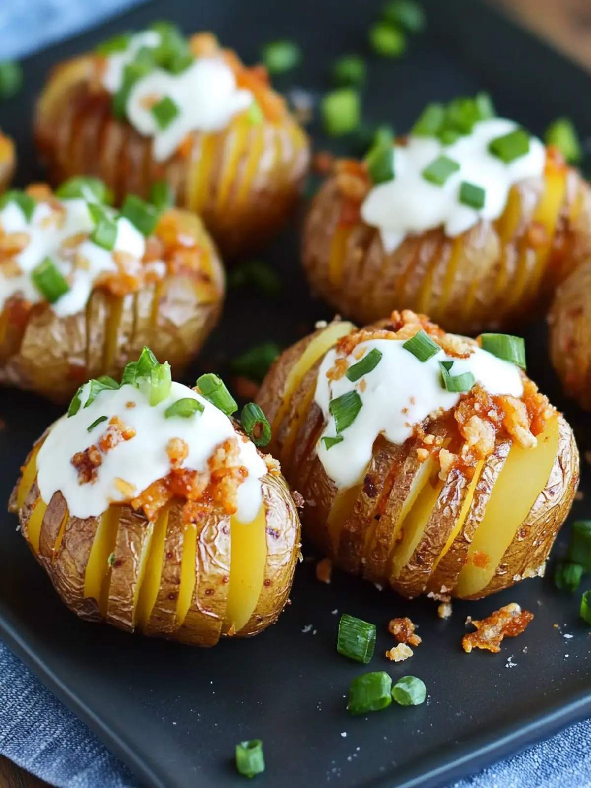 Crispy Loaded Hasselback Potato Bites for Ultimate Comfort Food 5 Crispy Loaded Hasselback Potato Bites