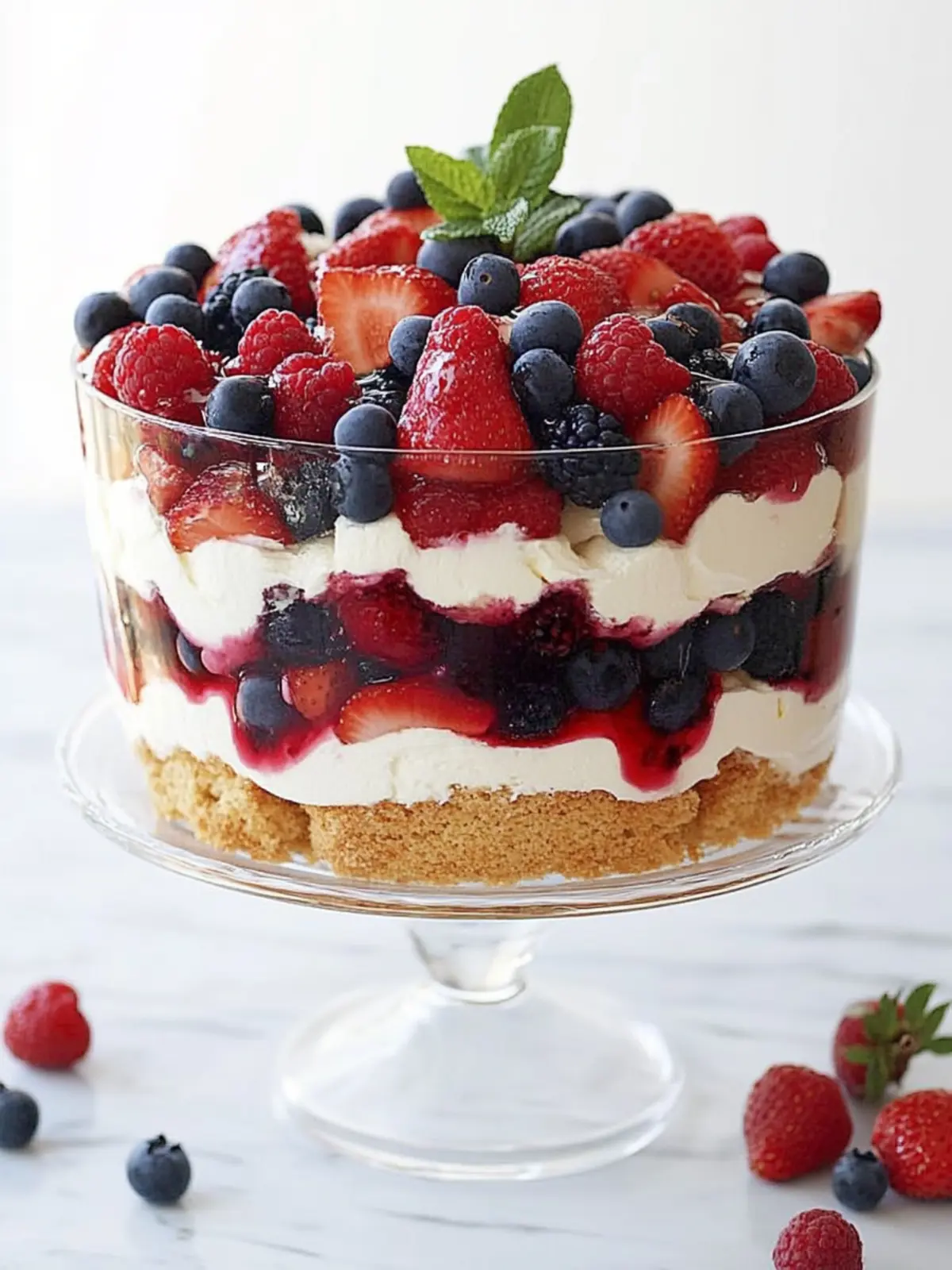 Celebrate with a 4th July Berry Trifle Cake You’ll Love! 2 4th July Berry trifle cake