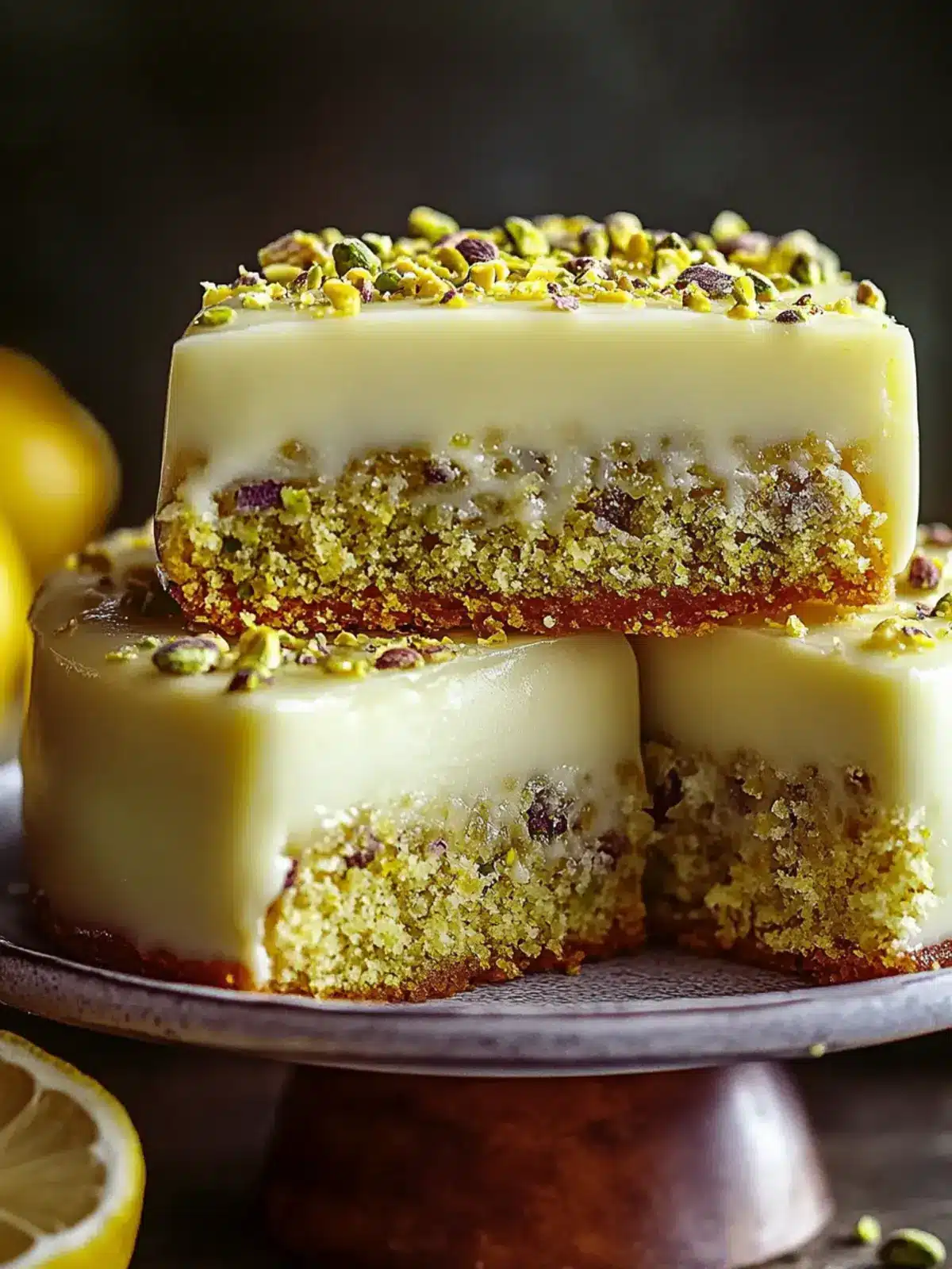 Delicious Lemon Pistachio Milk Cake for Sweet Moments 3 Lemon Pistachio Milk Cake