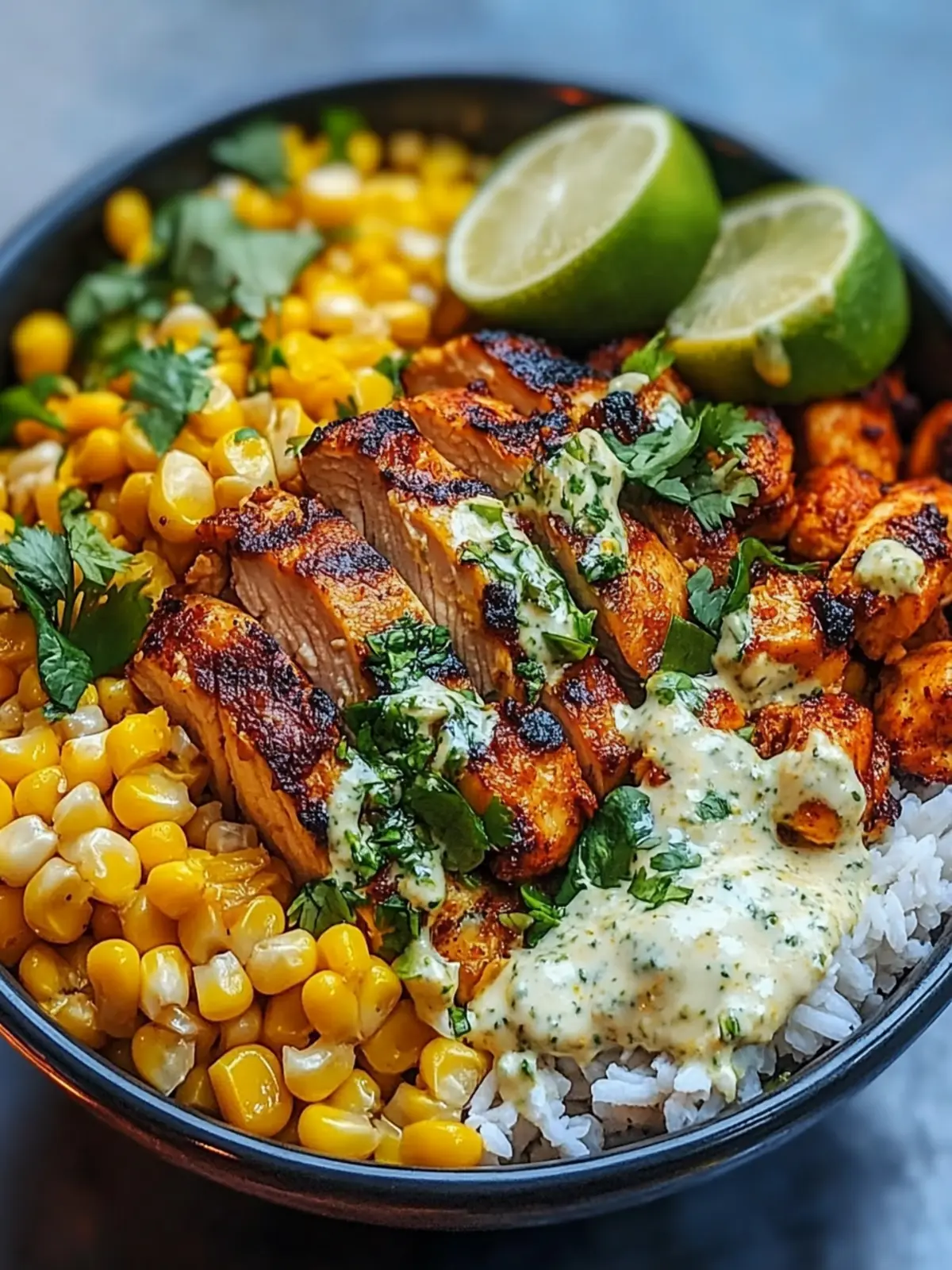 High Protein Meals: Healthy Street Corn Chicken Bowl Bliss 5 high protein meals Healthy Street Corn Chicken Bowl