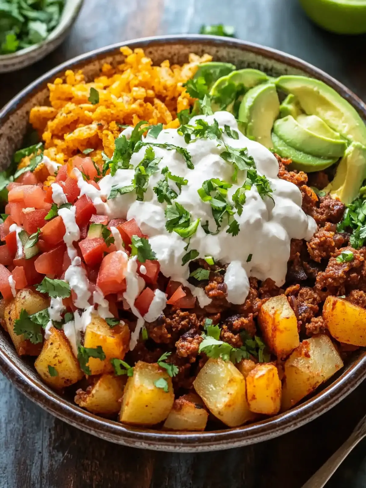 Irresistible Loaded Potato Taco Bowl: A Crisp Flavor Explosion 5 Loaded Potato Taco Bowl