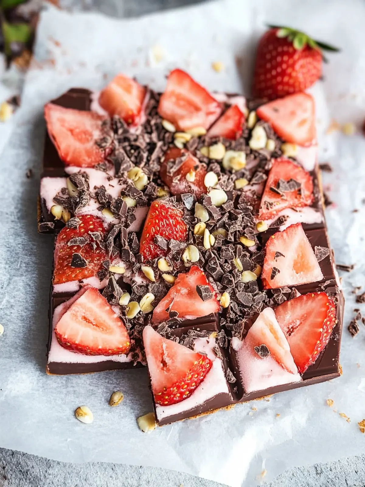 Healthy Desserts Chocolate Frozen Yogurt Strawberry Bark Bliss 3 Healthy Desserts Chocolate Frozen Yogurt Strawberry Bark