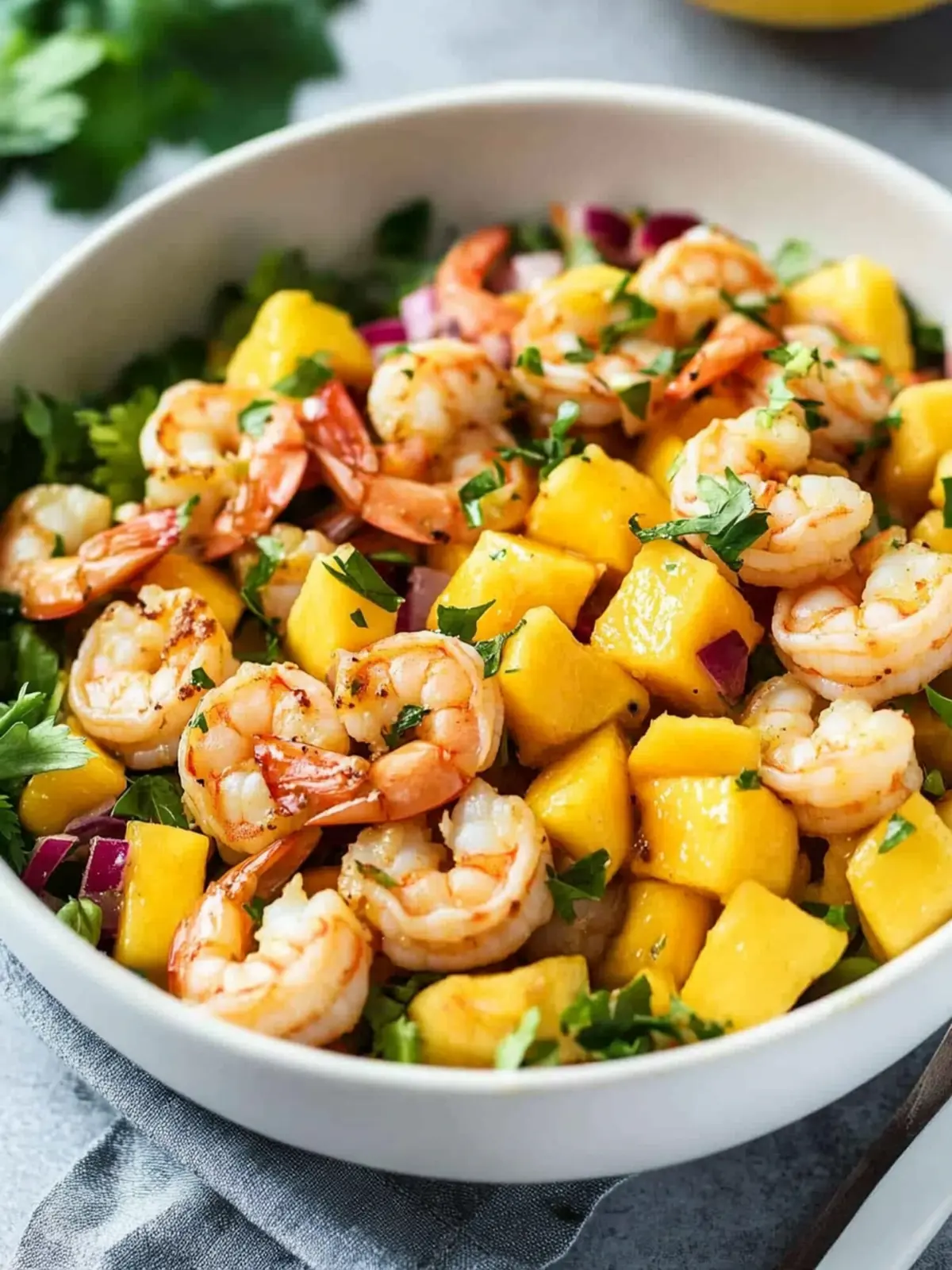 High Protein Meals: Refreshing Mango Shrimp Salad Recipe 2 High Protein Meals Mango Shrimp Salad Recipe