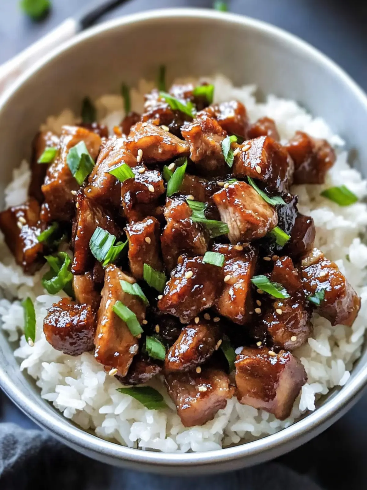 Sweet Caramelized Pork with Rice That Will Wow Your Taste Buds 2 Sweet caramelized pork with rice