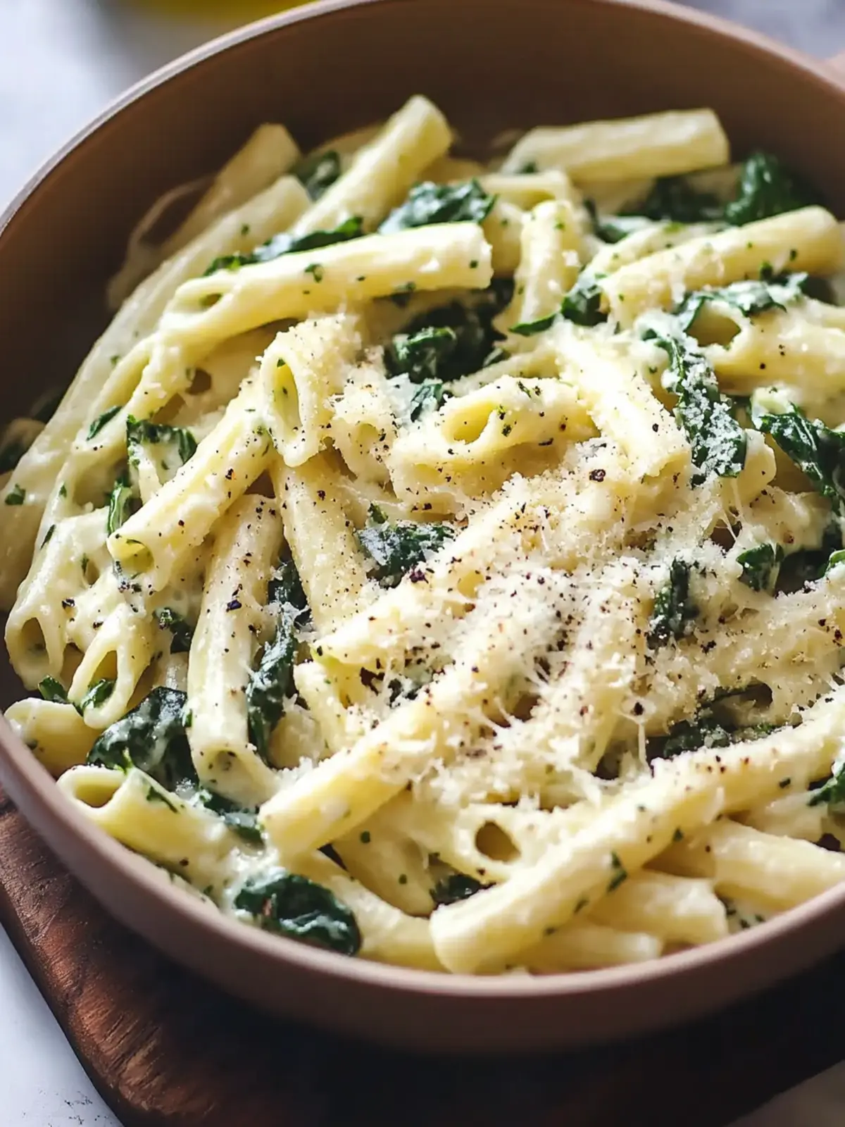 Creamy Parmesan Spinach Pasta Ready in Just 37 Minutes 4 Parmesan Spinach Pasta