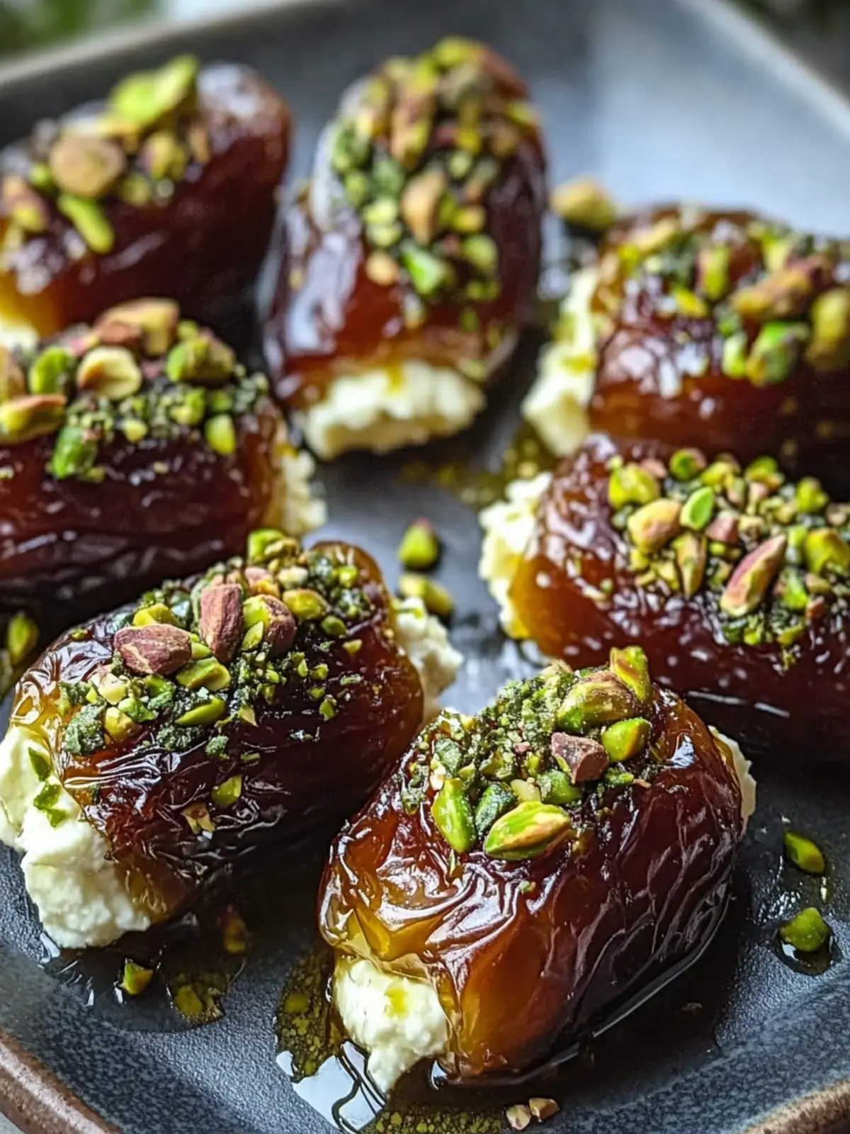 Honey Pistachio Ricotta Stuffed Dates for an Elegant Treat 3 Honey Pistachio Ricotta Stuffed Dates