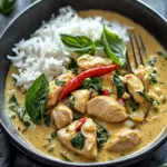 Savory Basil Chicken with Coconut Curry Sauce in 30 Minutes 2 Savory Basil Chicken with Coconut Curry Sauce