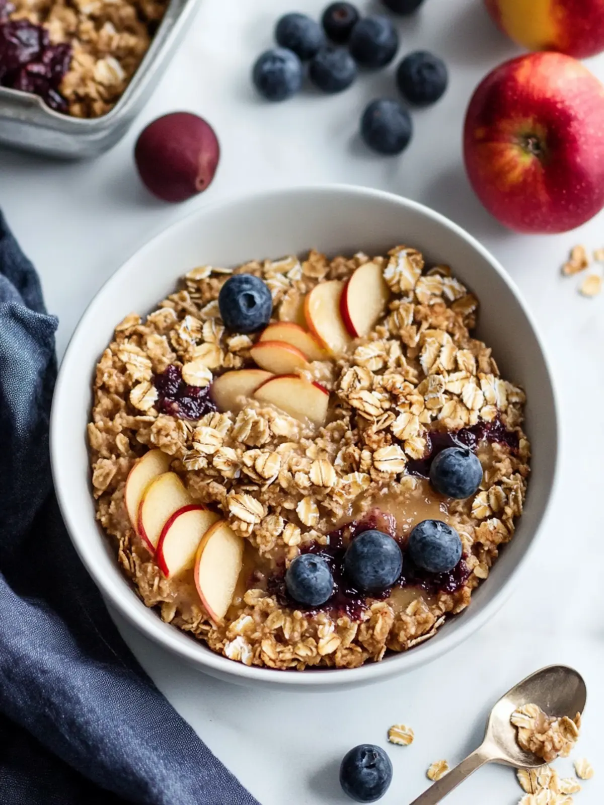 Delicious Wholesome Baked Oatmeal with Applesauce (Vegan) 5 Wholesome Baked Oatmeal with Applesauce (Vegan)