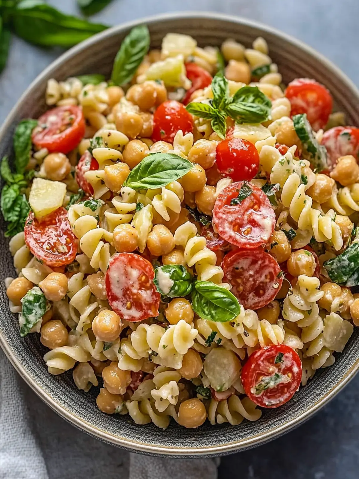 Chickpea Pasta Salad with Creamy Tahini Dressing Delight 3 Chickpea Pasta Salad with Creamy Tahini Dressing