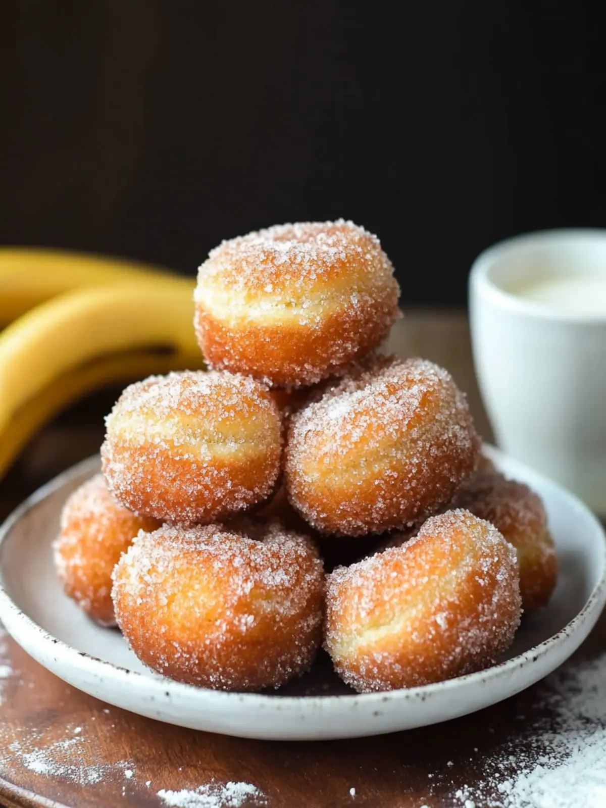 Irresistible 2-Ingredient Banana Donut Holes in Minutes 2 2-Ingredient Banana Donut Holes