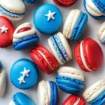 Delicious 4th of July Red White and Blue Macarons to Celebrate 2 4th of July Red White and Blue Macarons