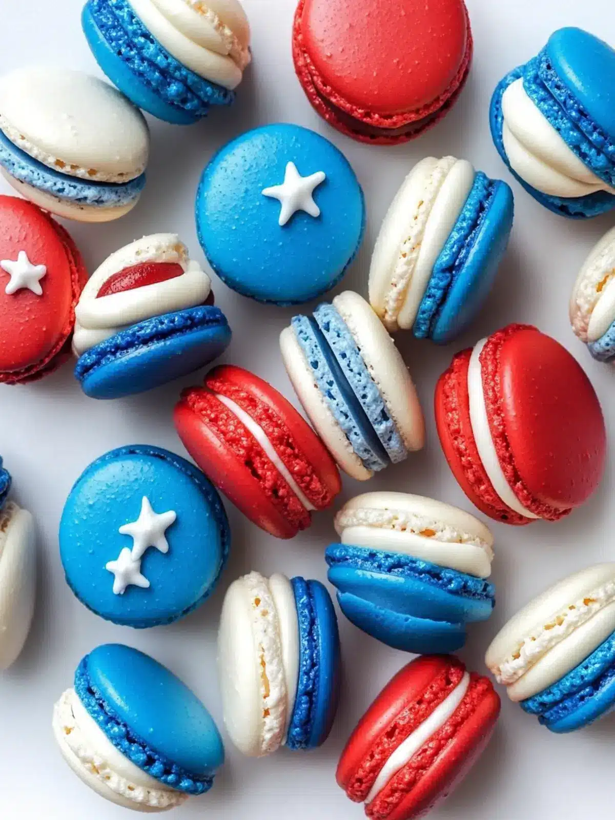 Delicious 4th of July Red White and Blue Macarons to Celebrate 5 4th of July Red White and Blue Macarons