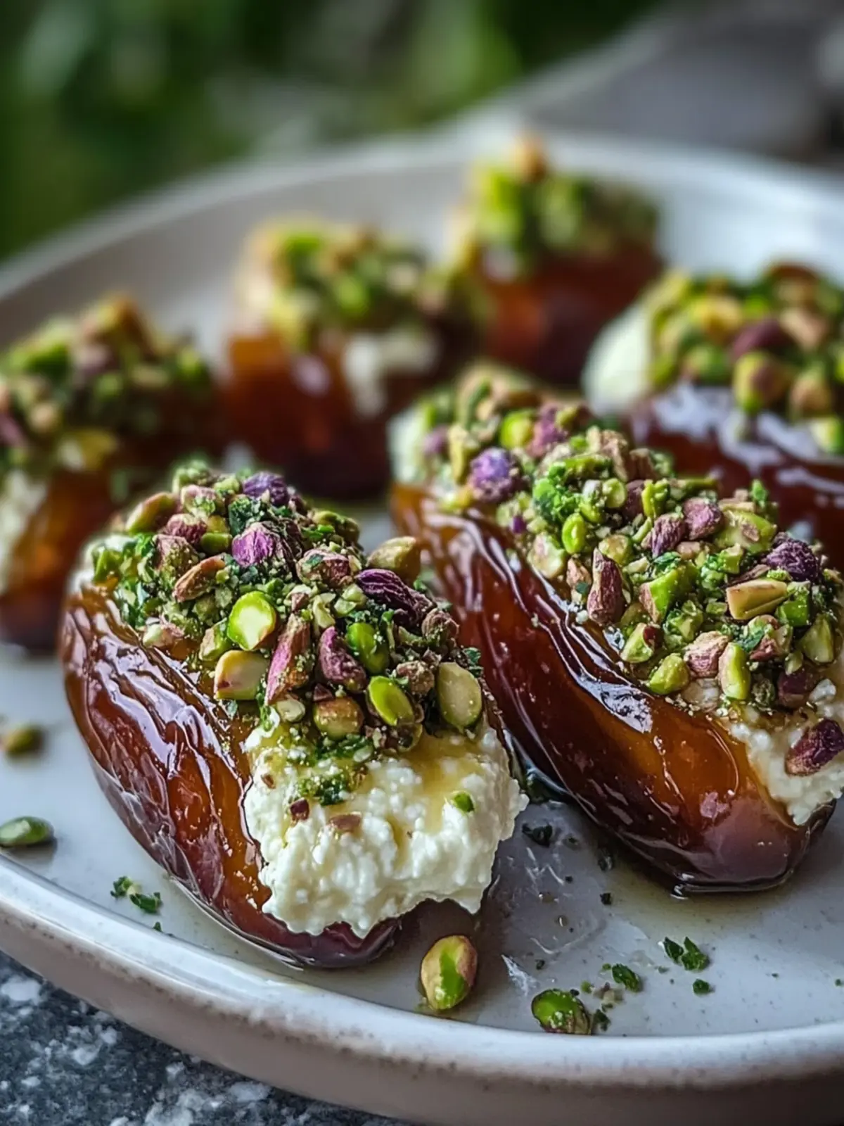 Honey Pistachio Ricotta Stuffed Dates for an Elegant Treat 4 Honey Pistachio Ricotta Stuffed Dates