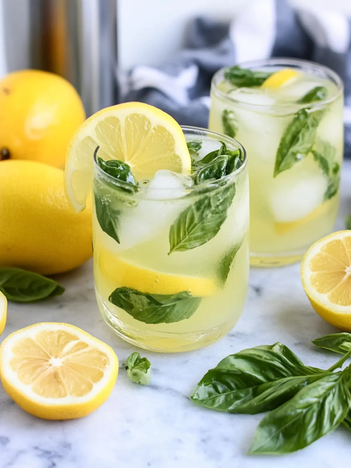 Sip This Refreshing Basil Lemon Drop Cocktail Today 2 Basil Lemon Drop