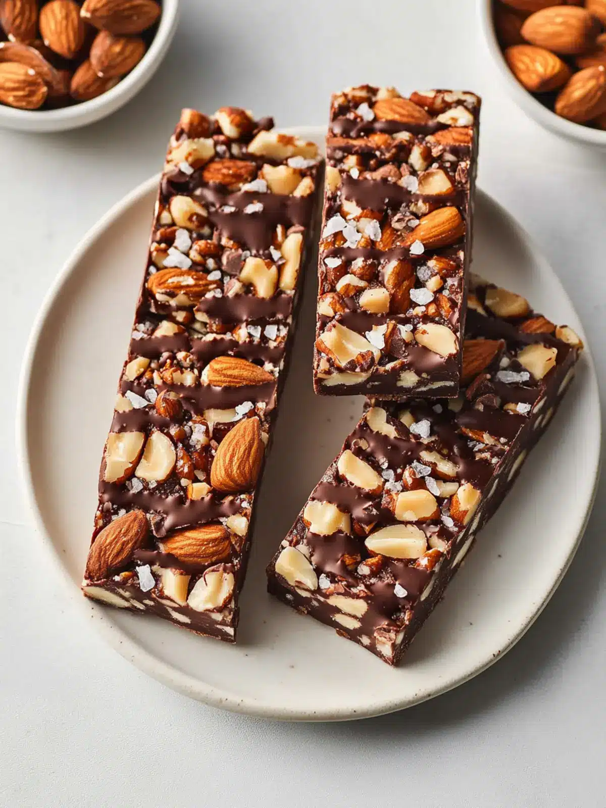 Dark Chocolate and Sea Salt Nut Bars You'll Crave Daily 2 Dark Chocolate and Sea Salt Nut Bars