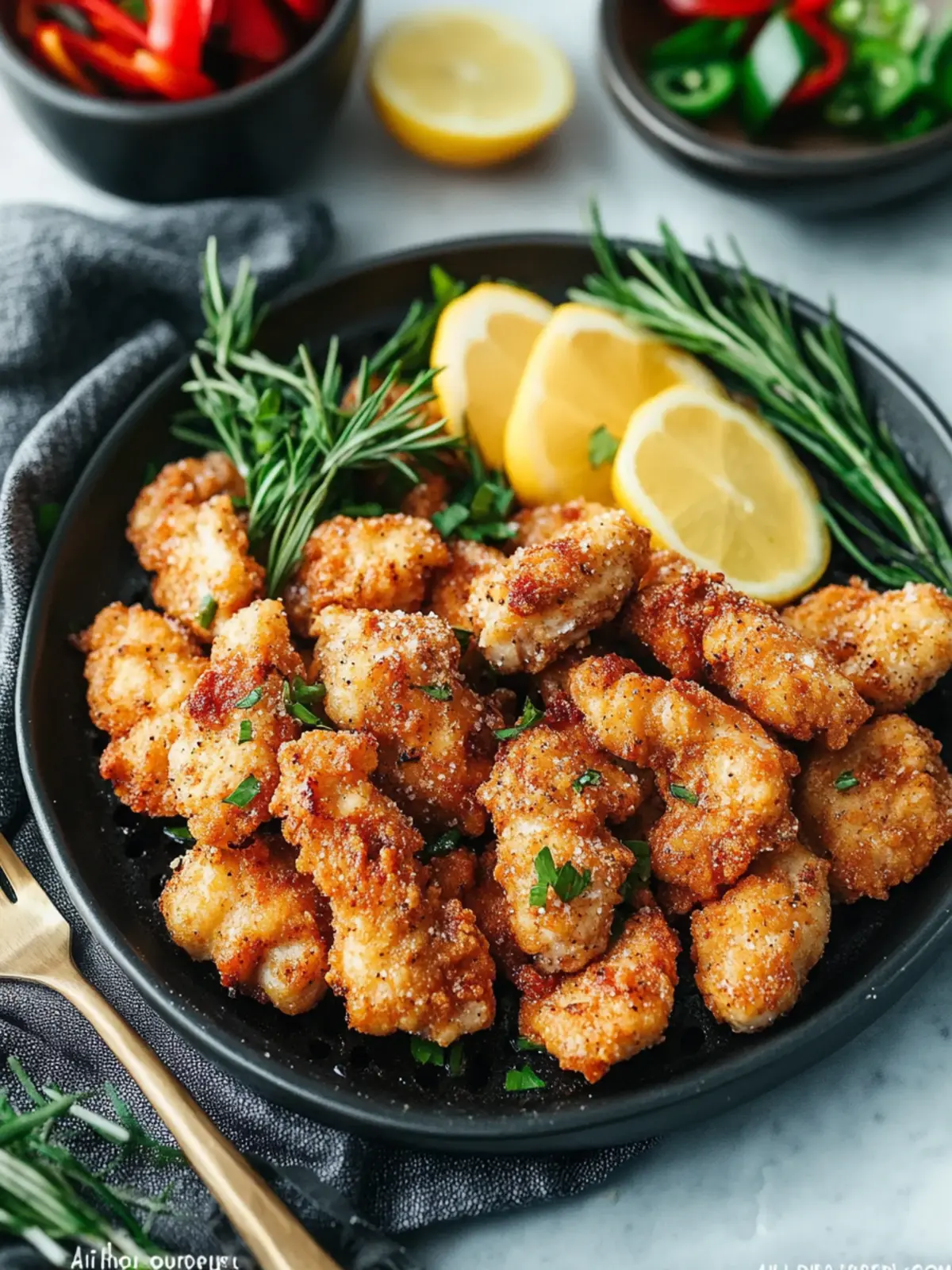 Crispy Air Fryer Salt and Pepper Chicken in 45 Minutes 4 Air Fryer Salt and Pepper Chicken