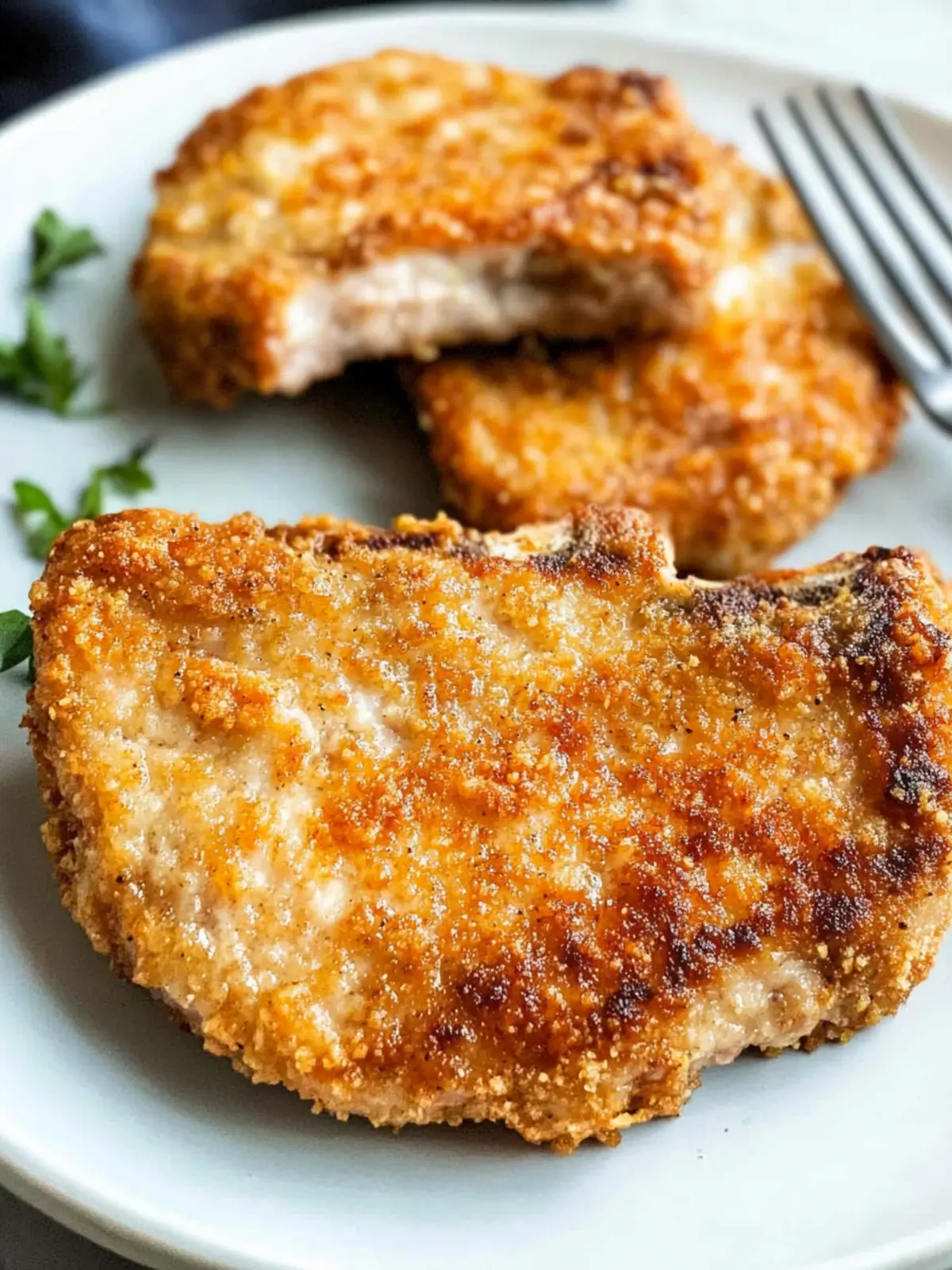 Crispy Breaded Pork Chops in Air Fryer for Quick Dinners 2 Breaded Pork Chops in Air Fryer