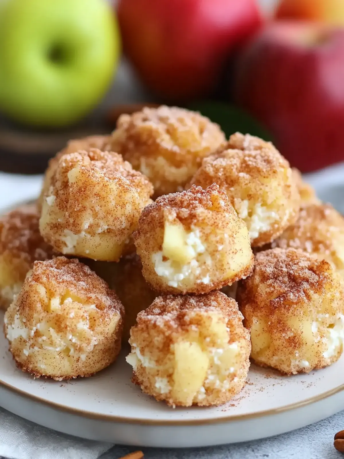 Cinnamon Apple Cottage Cheese Bites: Wholesome & Delightful! 2 Cinnamon Apple Cottage Cheese Bites