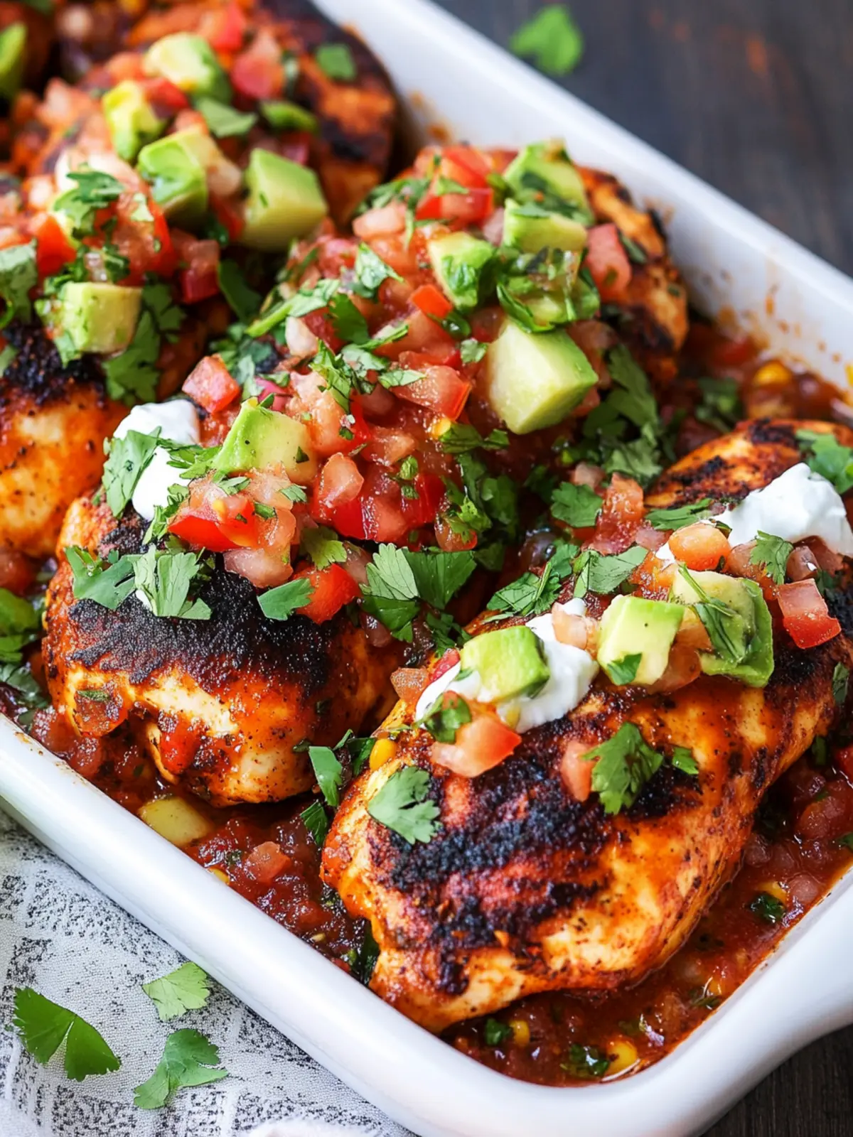 Easy High Protein High Fiber Baked Salsa Chicken Delight 2 Lazy High Protein High FiberBaked Salsa Chicken